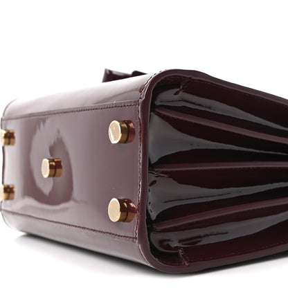 Saint Laurent Patent Nano Sac de Jour Dark Red Wine 9 of 9