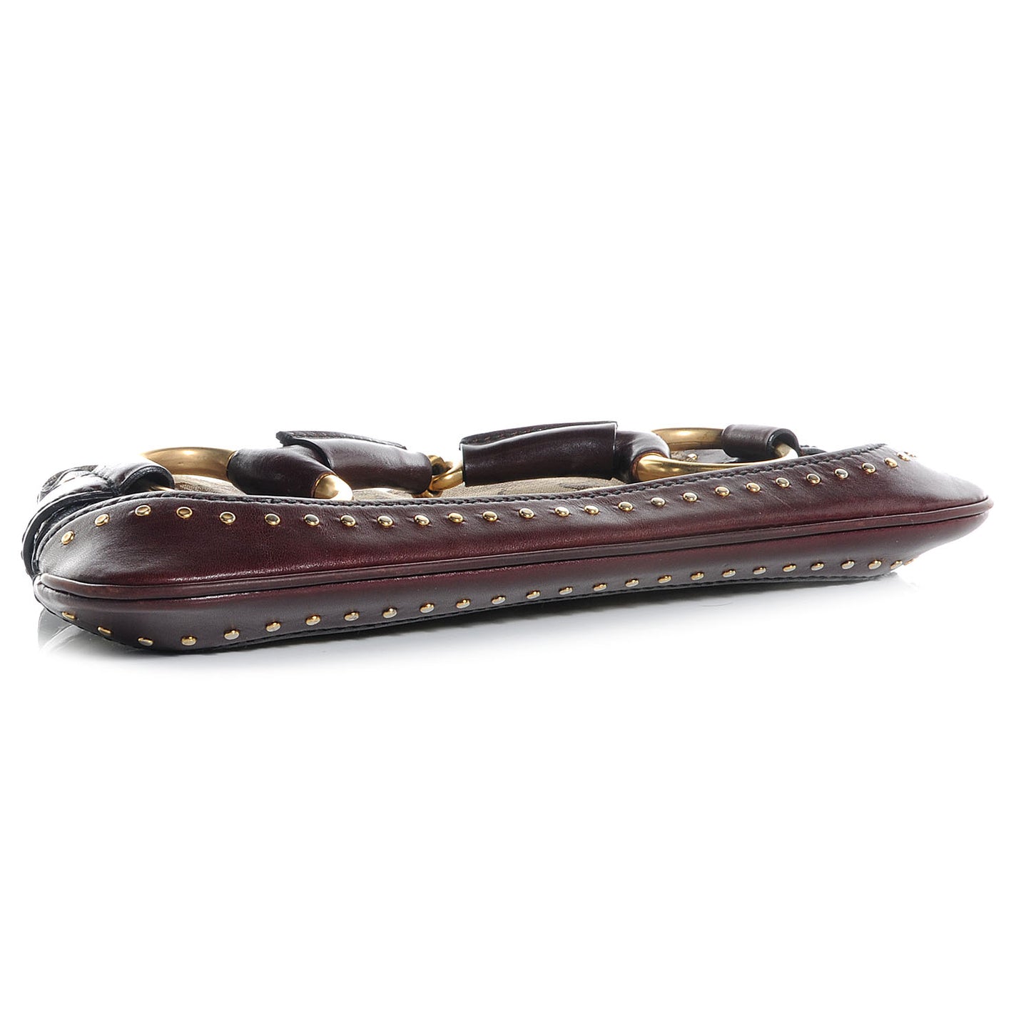 Monogram GG Studded Small Horsebit Clutch