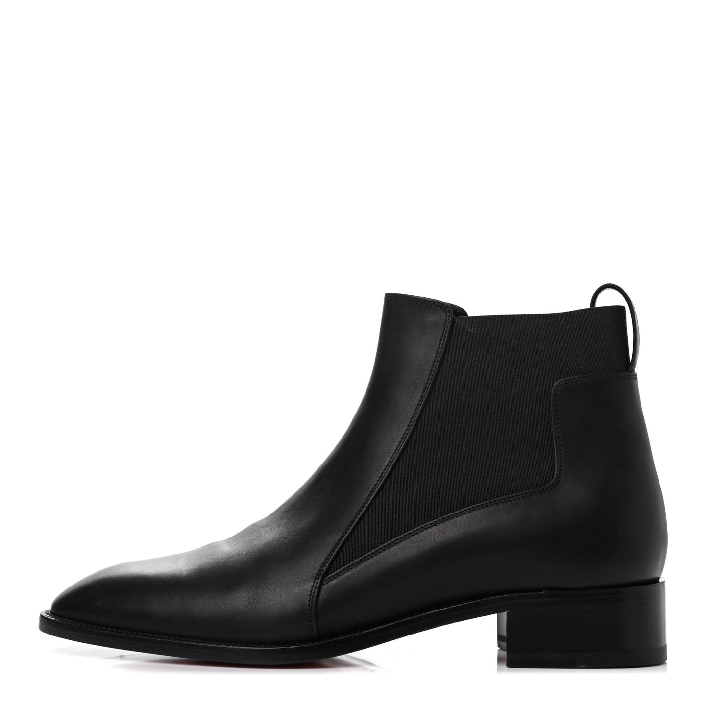 Calfskin Ingrassato Womens Marmada Flat Chelsea Boots 40.5 Black
