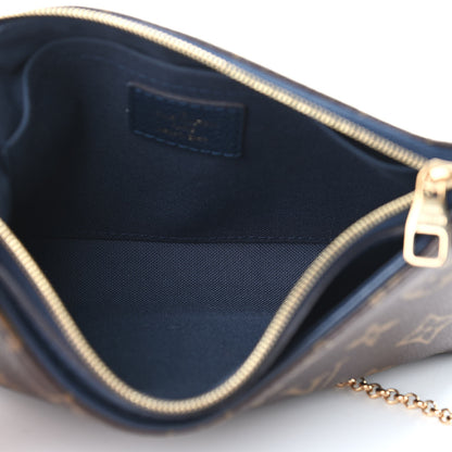 Louis Vuitton Monogram Pallas Clutch Blue Marine 6 of 12
