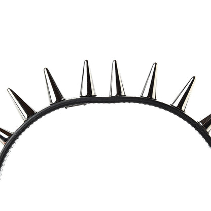 Gucci Calfskin Studs Elastic Headband Black 6 of 6