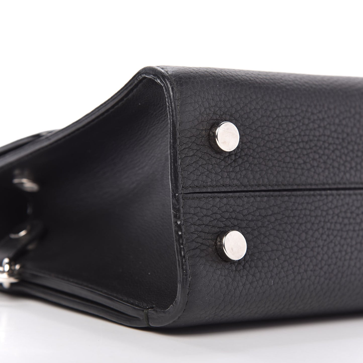 Grained Calfskin Mini Diorever Flap Black
