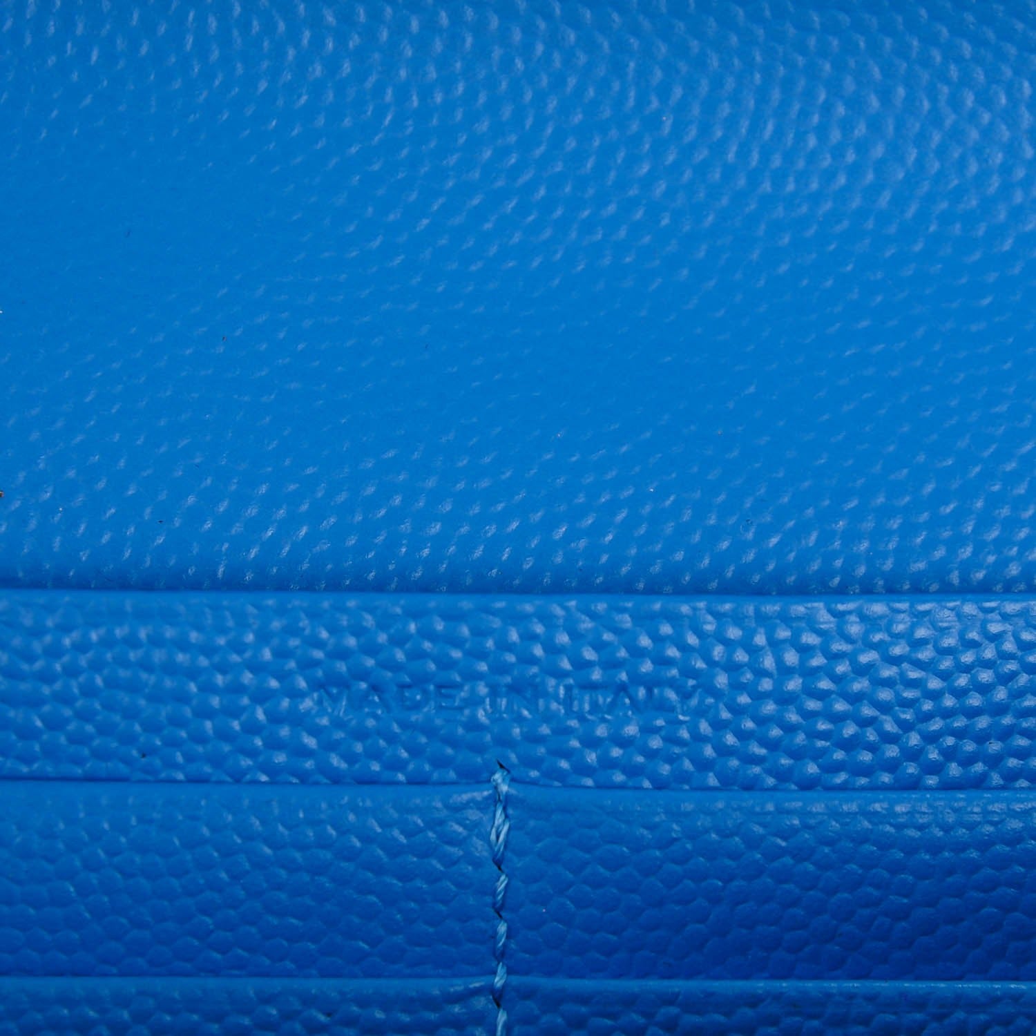 Saint Laurent Grain de Poudre Matelasse Chevron Monogram Wallet Light Blue 6 of 8