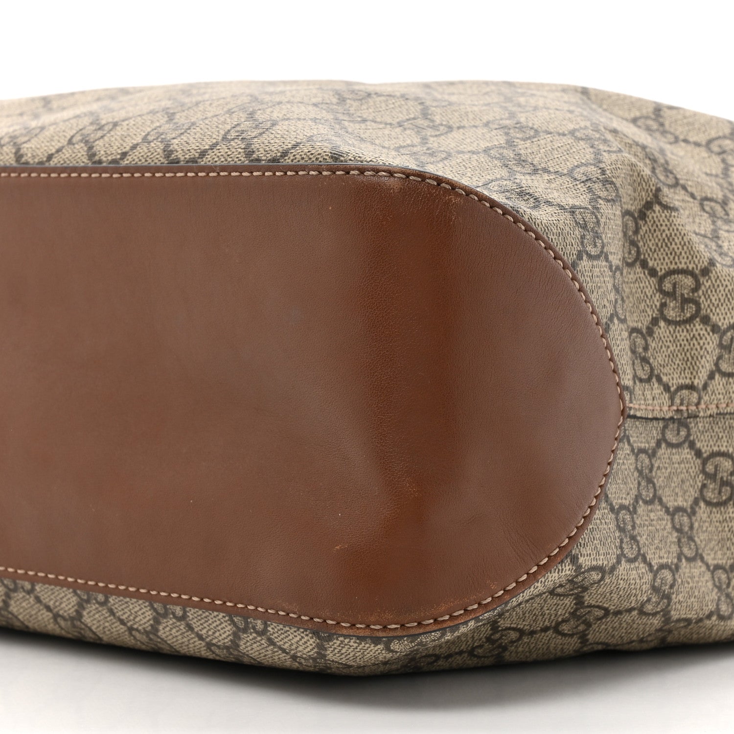 Gucci GG Supreme Monogram Large Linea A Hobo Light Brown 9 of 18