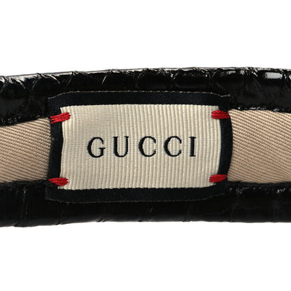 Gucci Raffia Elaphe GG Monogram Embroidered Afraa Visor L Ivory Black 7 of 8