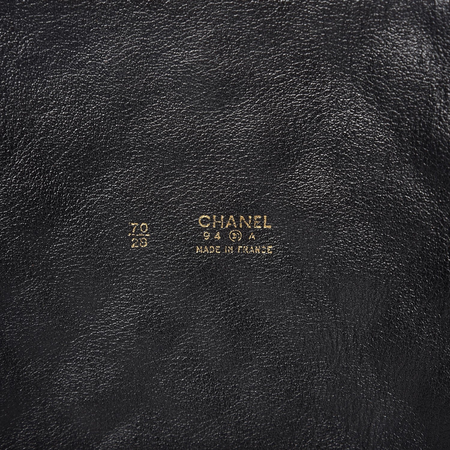 Chanel Lambskin Quilted Wide Belt 70 28 Black 4 of 5