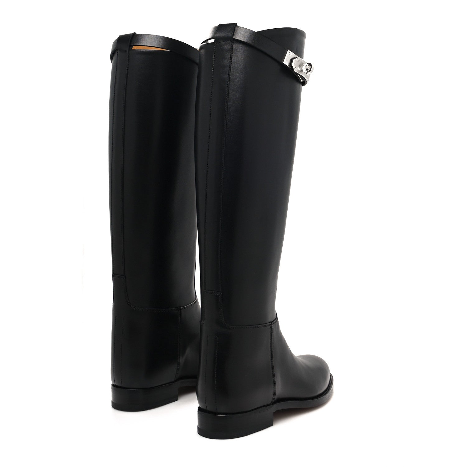 Hermes Box Kelly Jumping Boots 35 Black 4 of 8