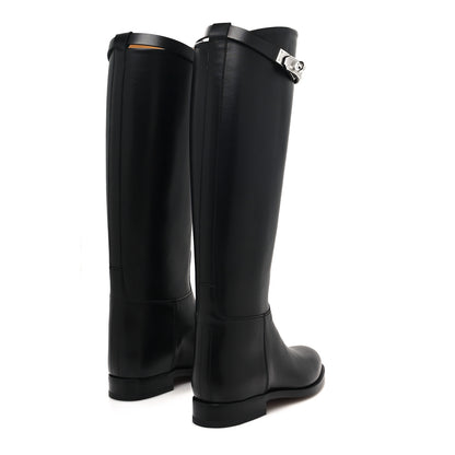Hermes Box Kelly Jumping Boots 35 Black 4 of 8
