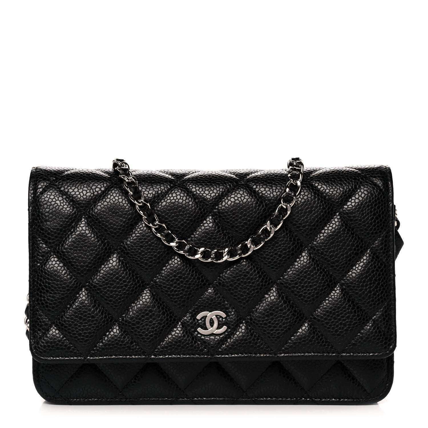 Chanel Caviar Quilted Wallet On Chain WOC Black 1 of 14