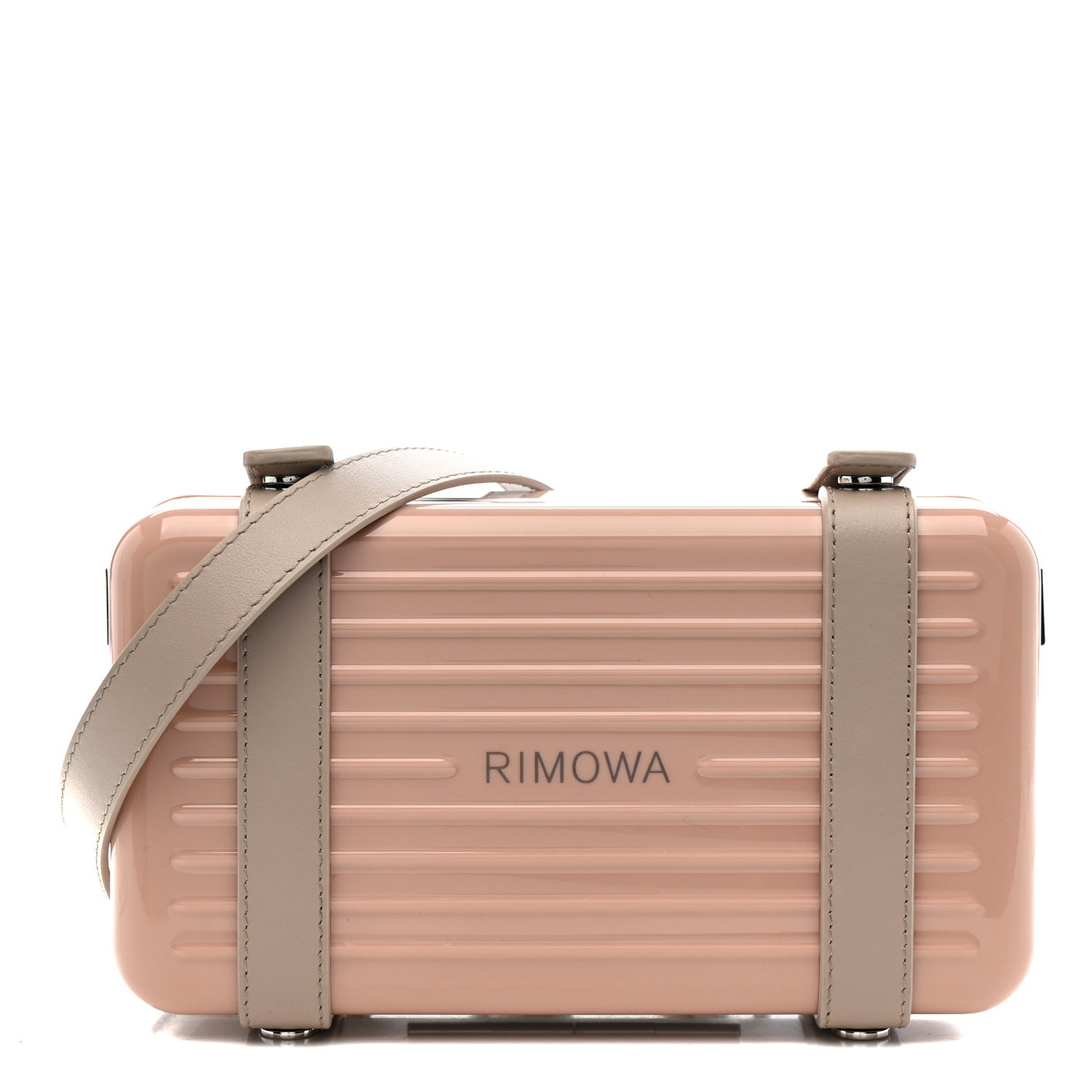 Gloss Polycarbonate Personal Cross-Body Bag Desert Rose