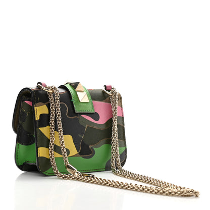Valentino Garavani Nappa Canvas Camouflage Mini Glam Lock Rockstud Flap Multicolor 3 of 11