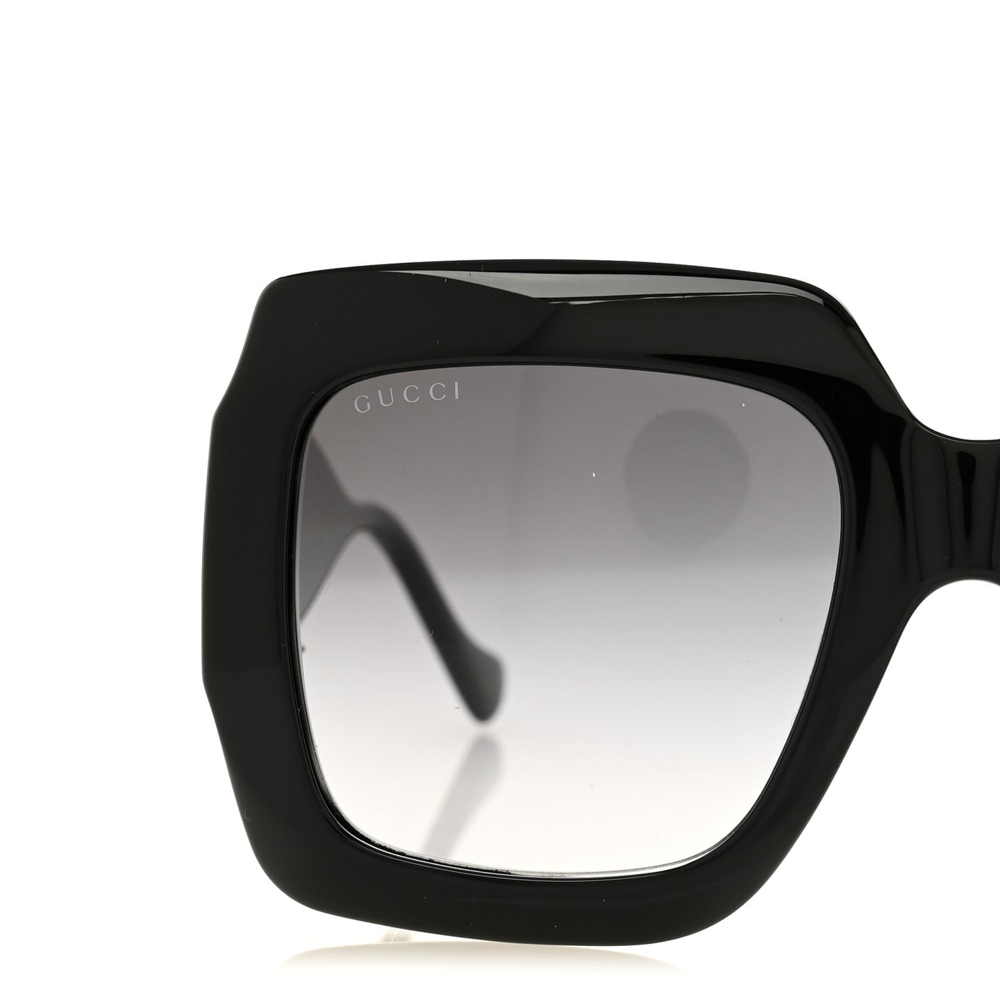 Acetate Square Frame Chain Sunglasses GG1022S Black