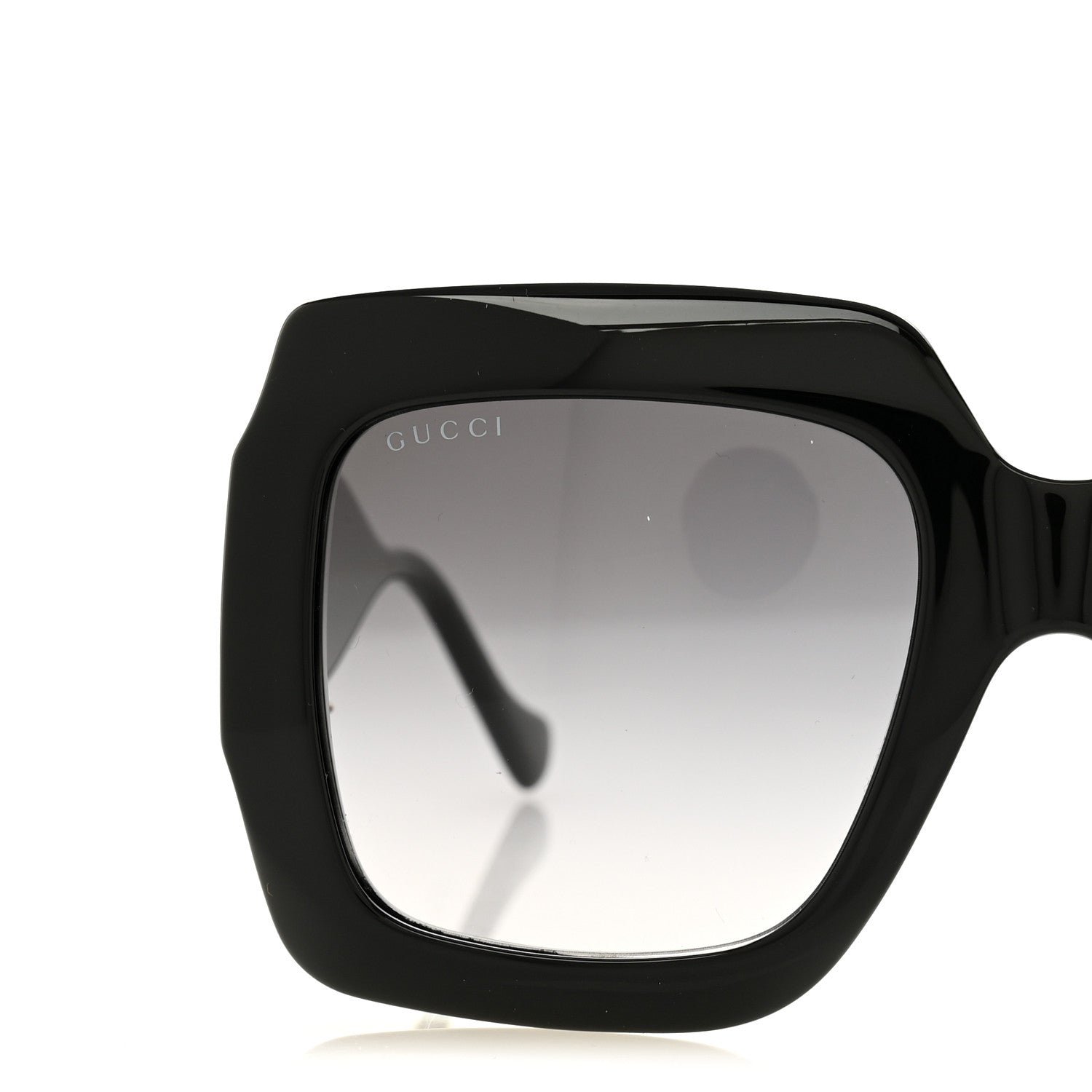 Gucci Acetate Square Frame Chain Sunglasses GG1022S Black 5 of 7