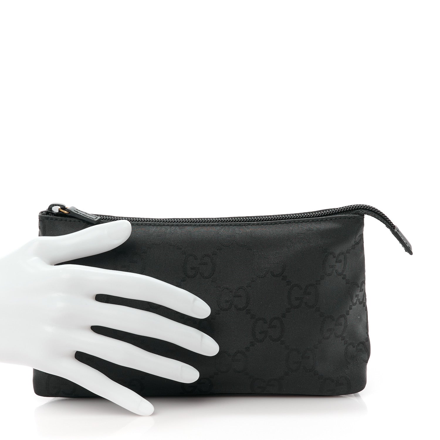 Gucci Nylon Monogram Cosmetic Pouch Black 2 of 10