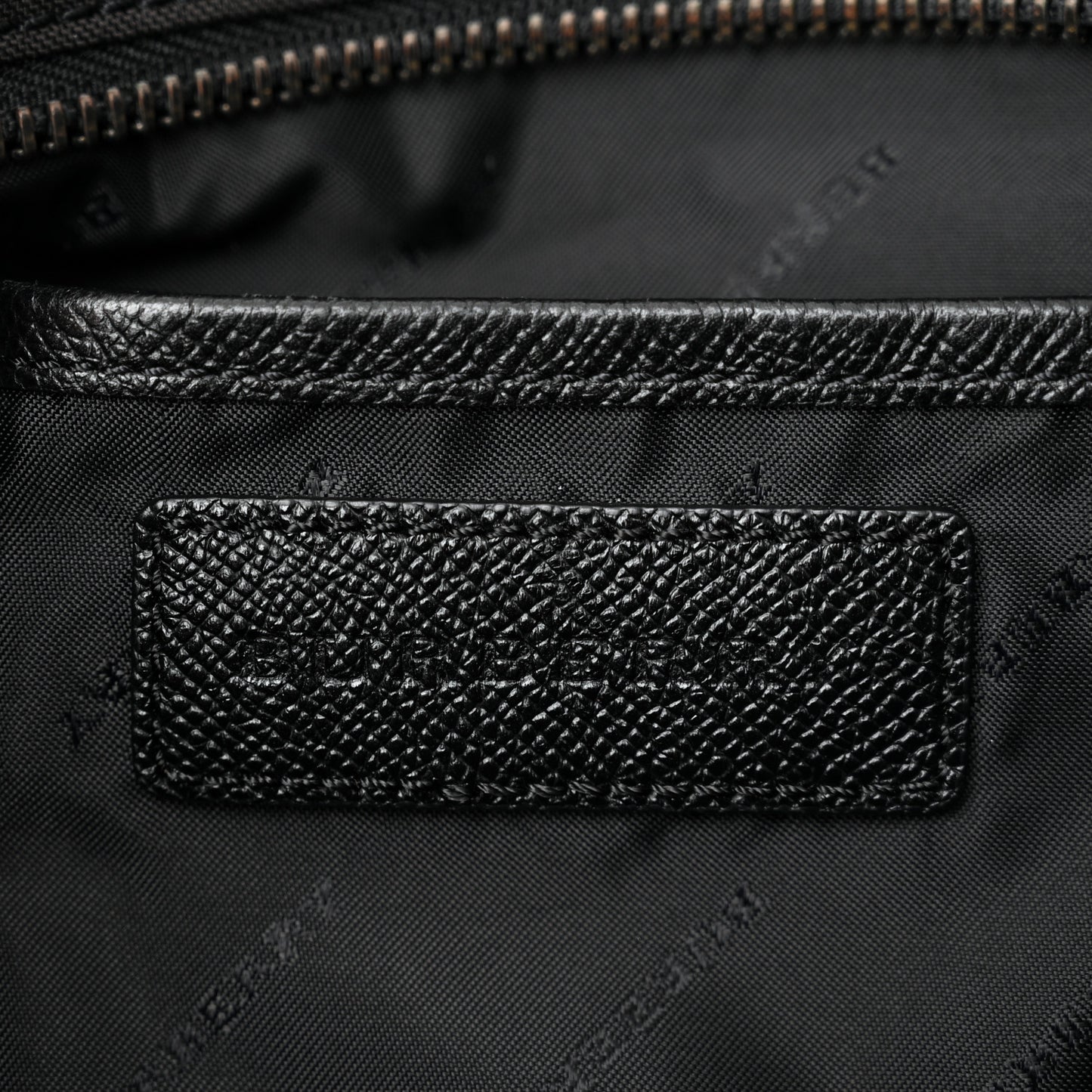 Nylon House Check Diaper Bag Black