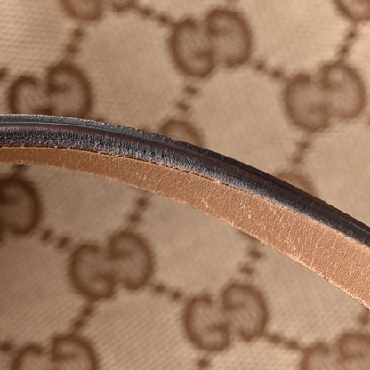 Gucci Monogram Calfskin Tote Brown 14 of 15