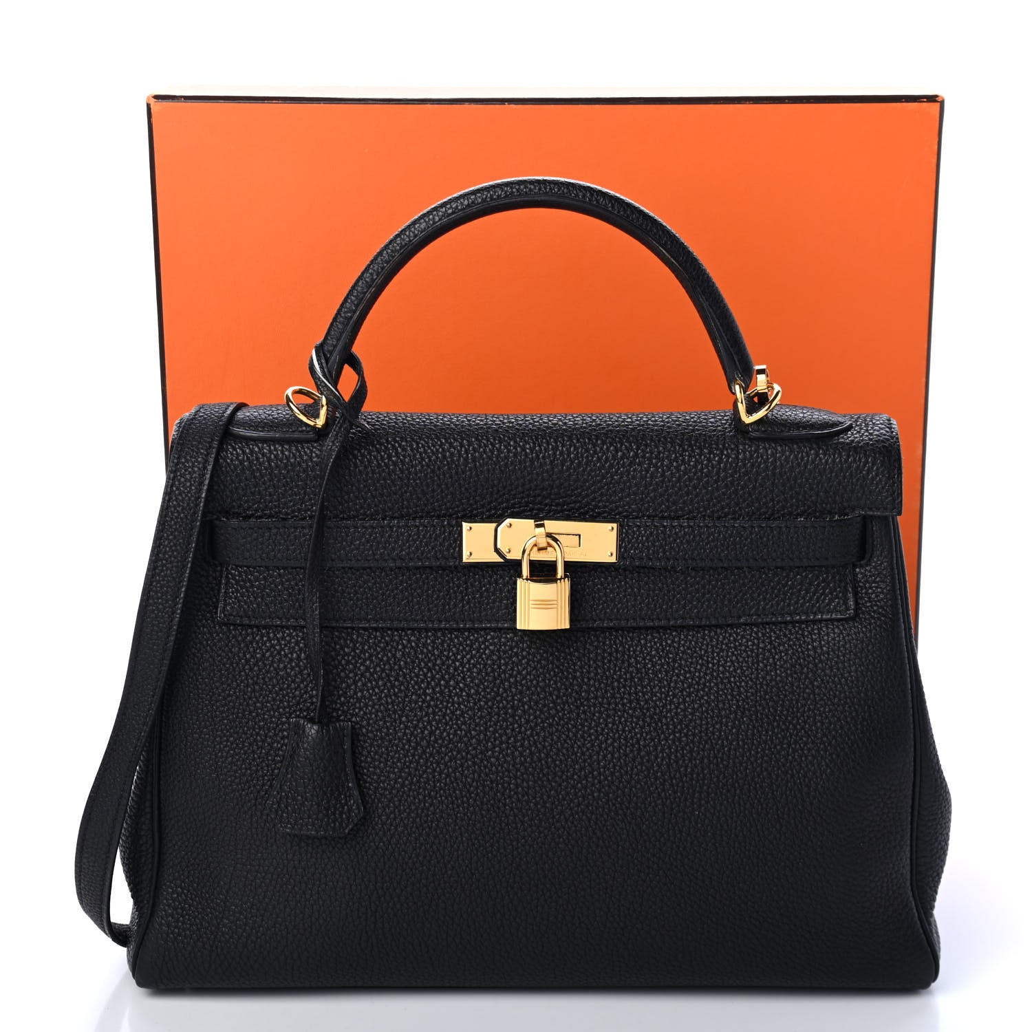 Hermes Togo Kelly Retourne 32 Black 10 of 15