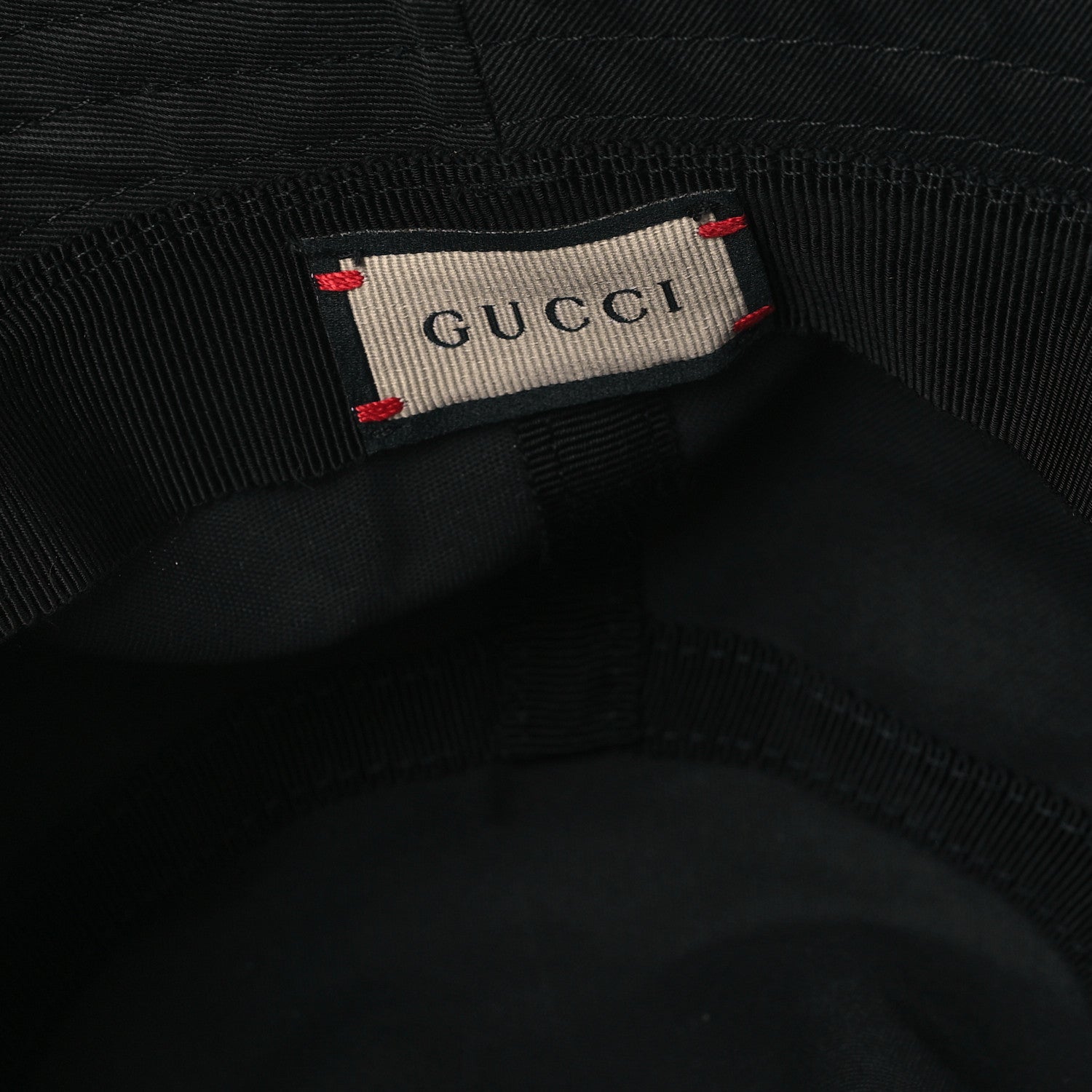 Gucci Cotton Logo Cabris Bucket Hat M Black 8 of 9