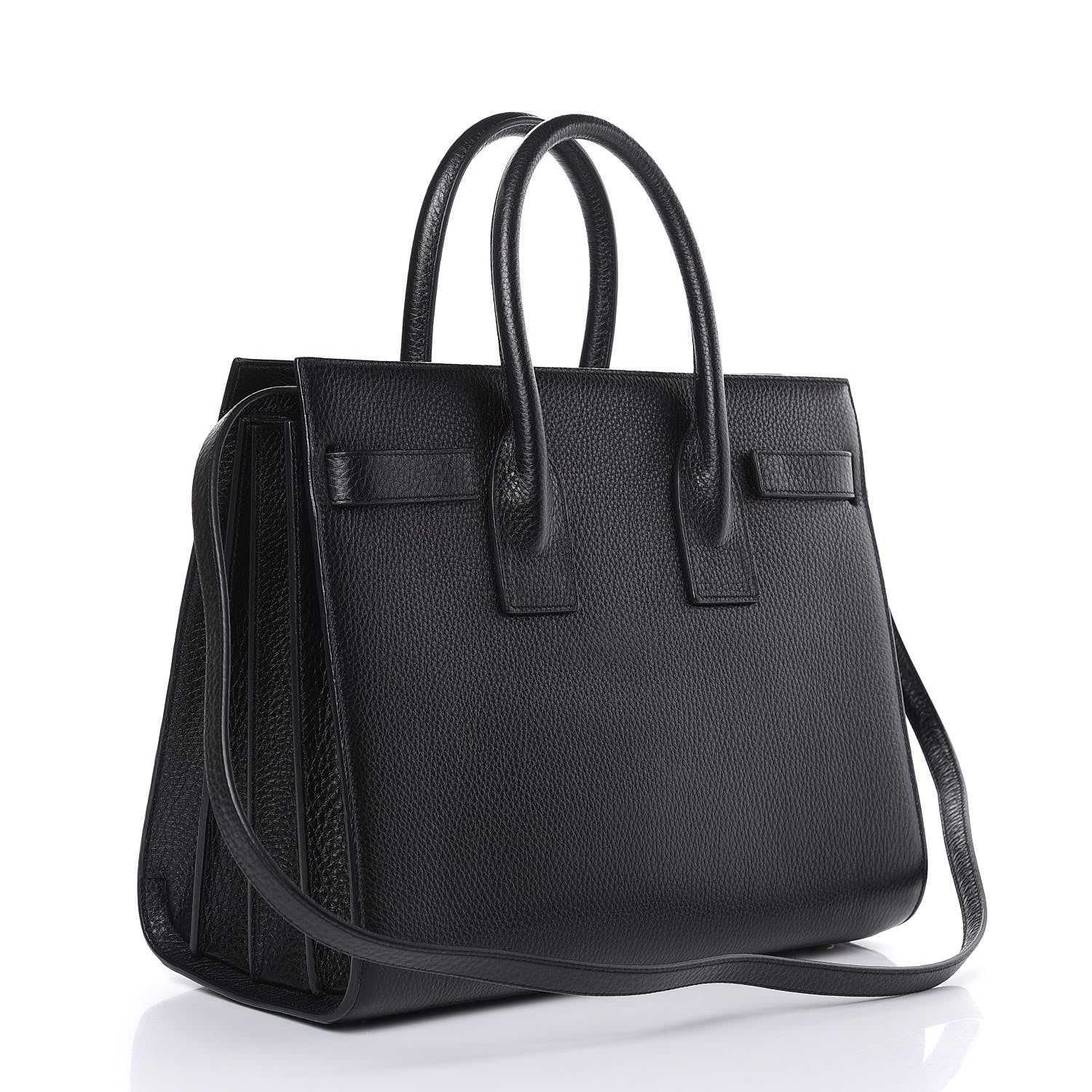 Saint Laurent Grained Calfskin Small Sac De Jour Black 3 of 7