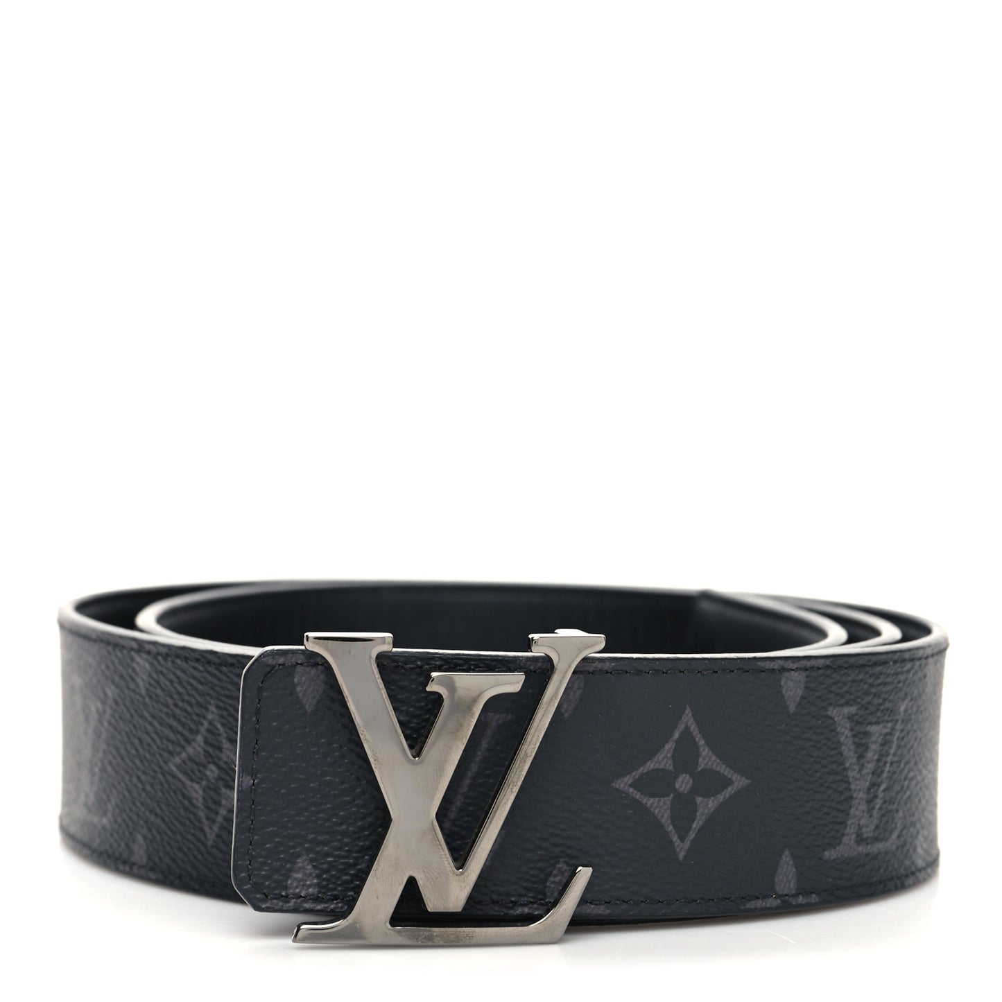Monogram Eclipse Taigarama 40mm LV Initiales Reversible Belt 95 38 Black
