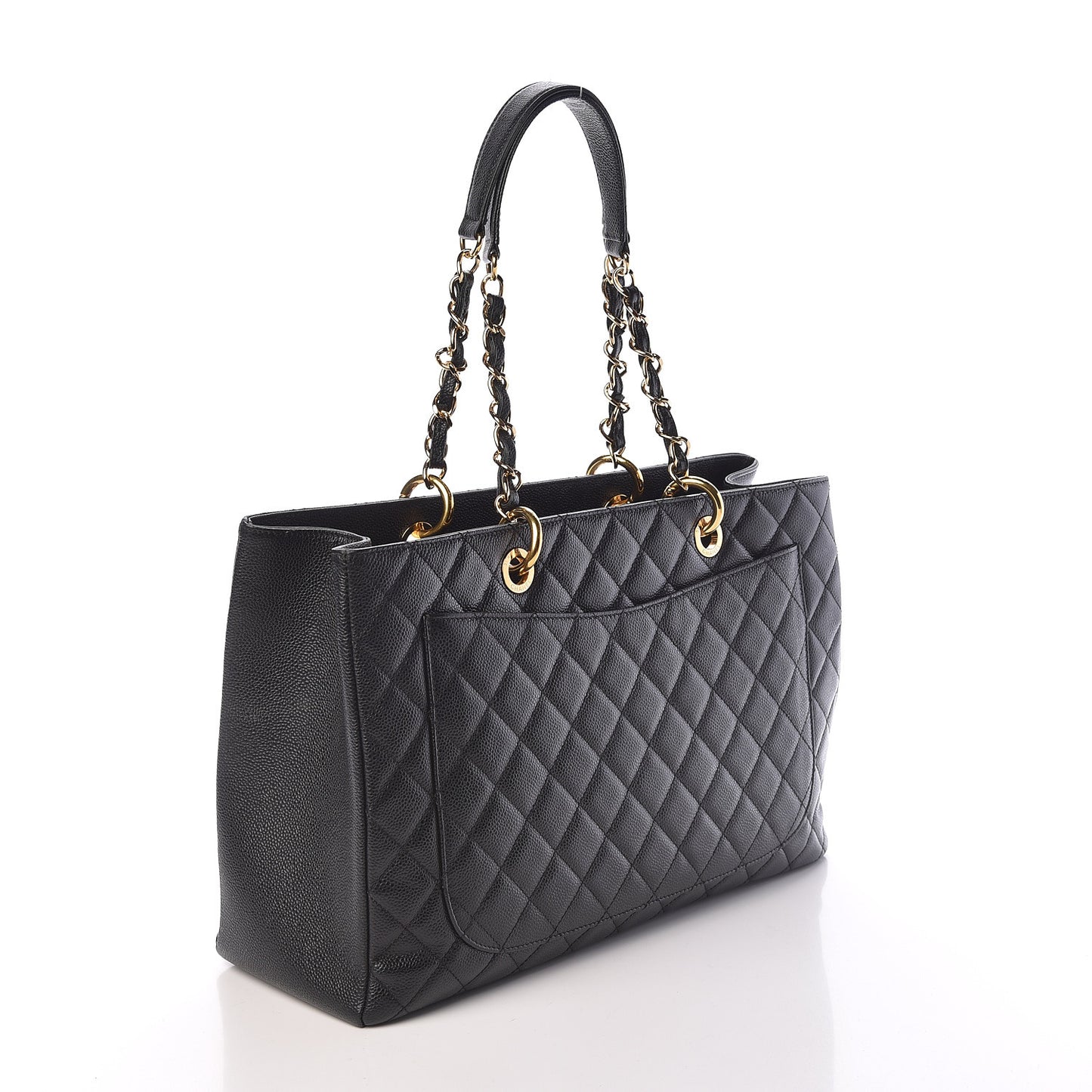 Caviar Quilted XL Grand Shopping Tote GST Black