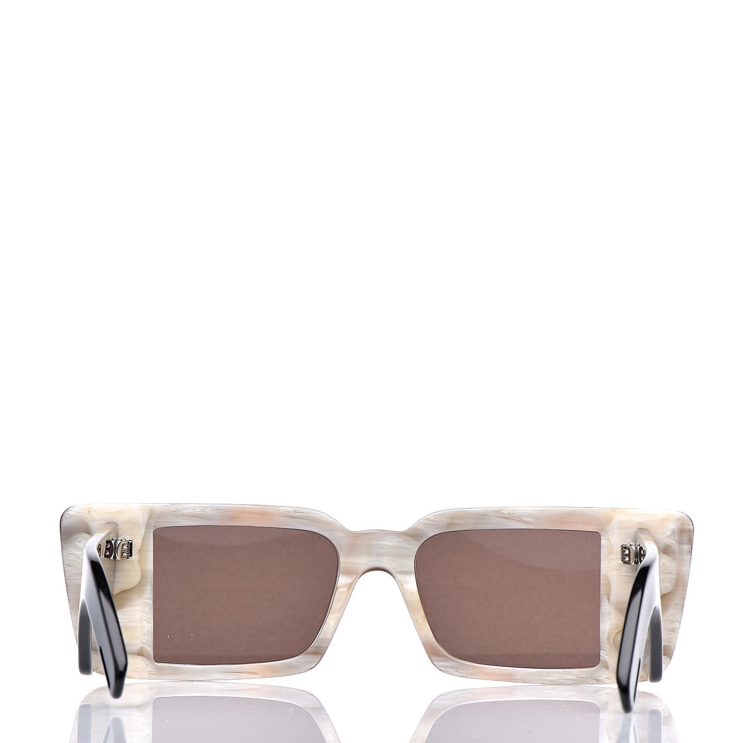 Acetate Rectangular Flap GG0543S Sunglasses White Black
