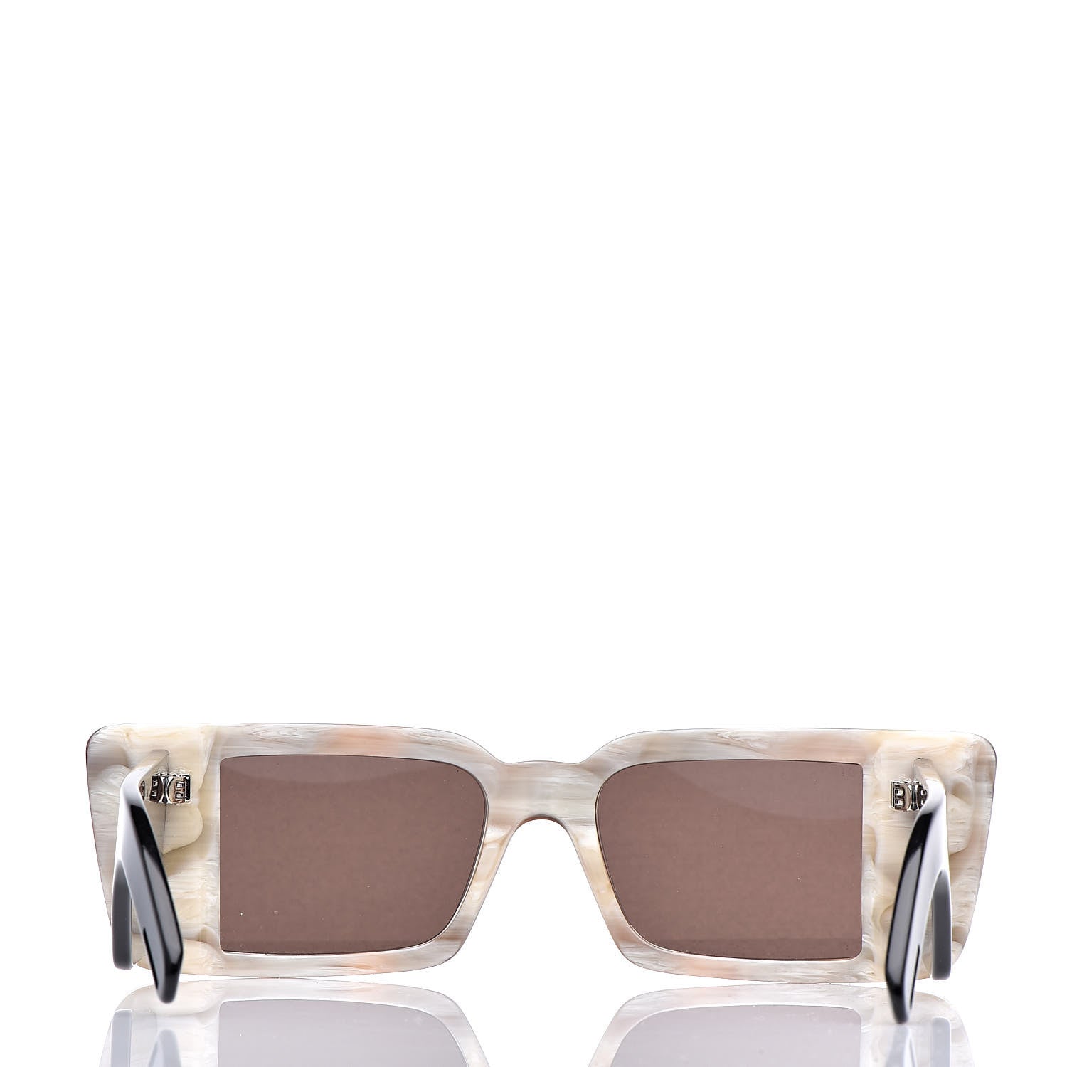 Gucci Acetate Rectangular Flap GG0543S Sunglasses White Black 7 of 8