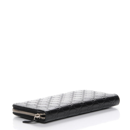 Gucci Guccissima Signature Zip Around Organizer Wallet Black 4 of 7