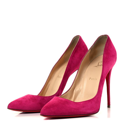 Christian Louboutin Veau Velours Pigalle Follies 120 Pumps 41 Rosa 2 of 10