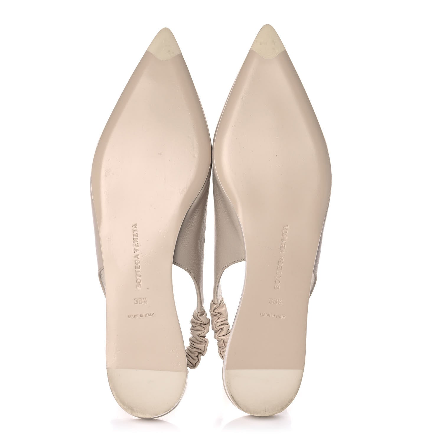 Bottega Veneta Nappa Point Sling Back Flats 38.5 White 5 of 10