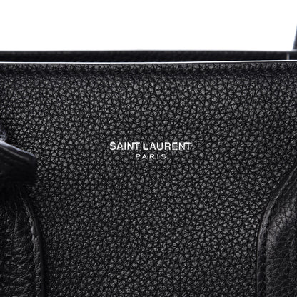 Saint Laurent Grained Calfskin Small Supple Sac De Jour Black 7 of 11