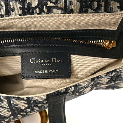 Christian Dior Oblique Saddle Bag Blue 6 of 10