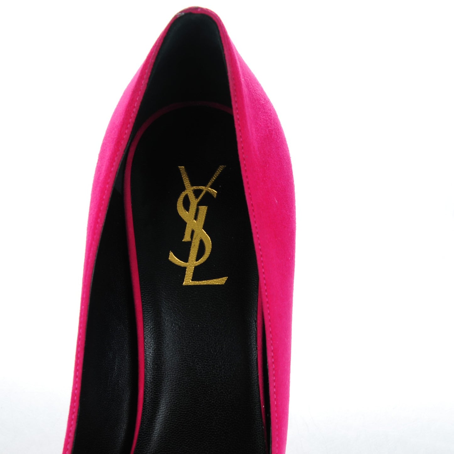 Suede Patent Goatskin Tribute Two 80 Platform Pumps 40 Fuchsia