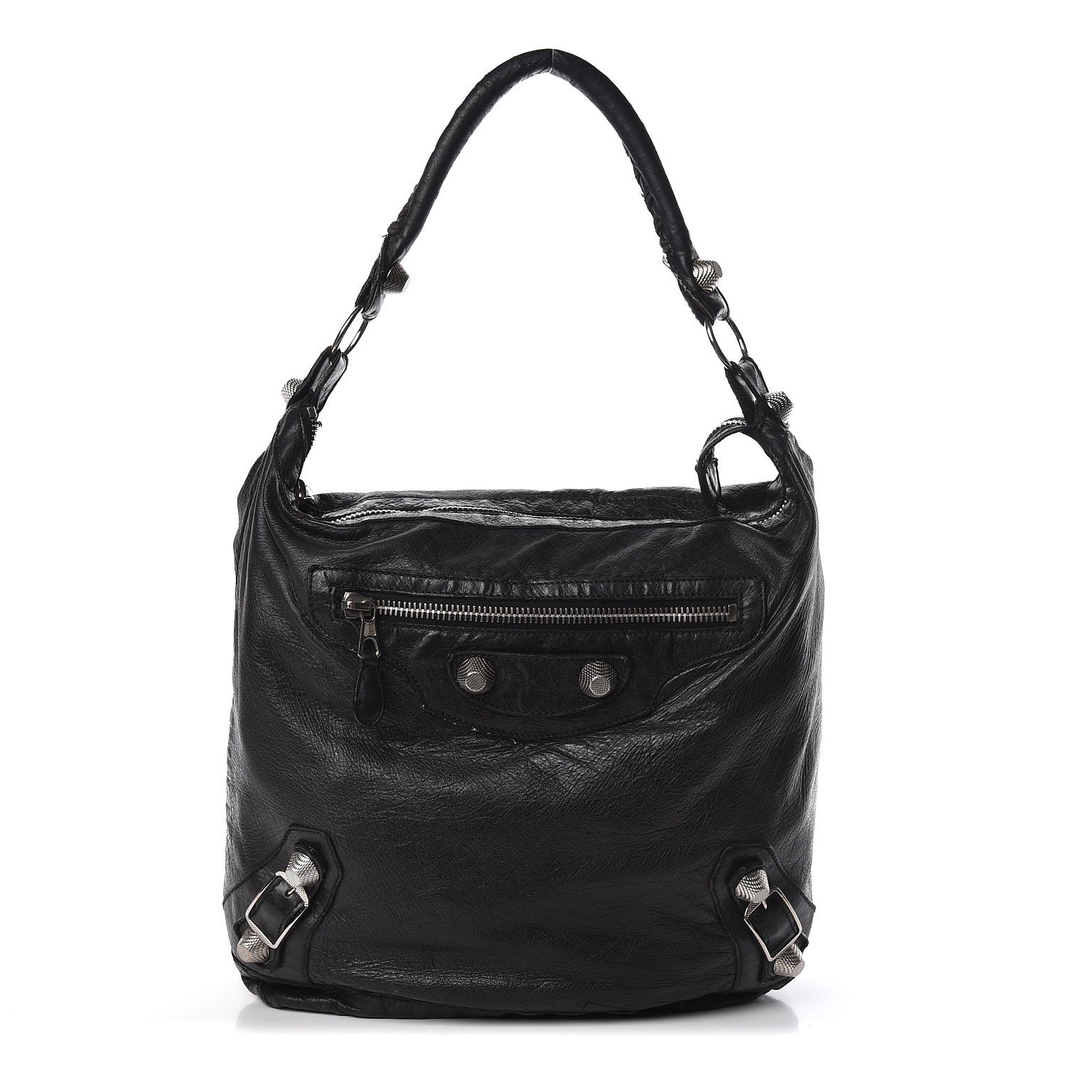 Balenciaga Agneau Giant 21 Silver Hardware Day Hobo Black 1 of 20