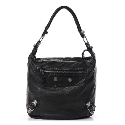 Balenciaga Agneau Giant 21 Silver Hardware Day Hobo Black 1 of 20
