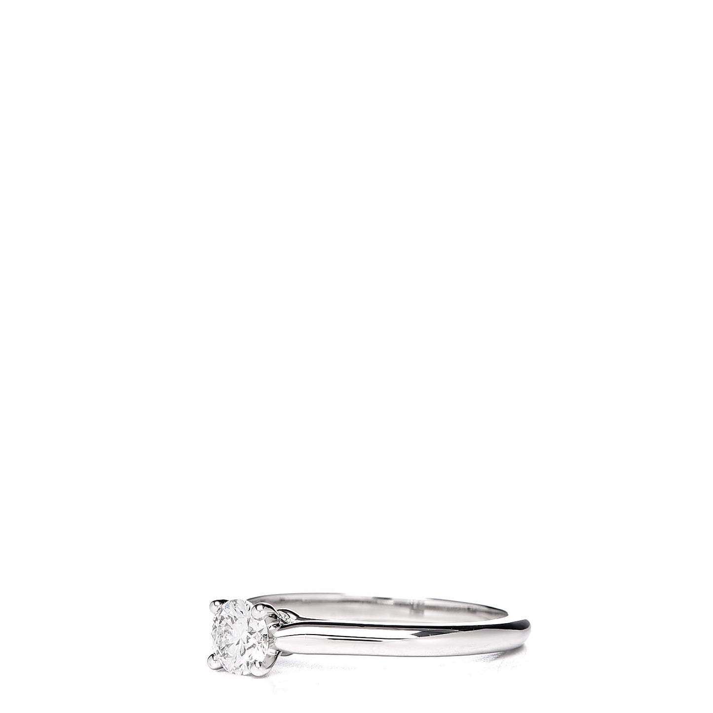 Platinum Diamond .32ct Solitaire Engagement Ring 49 4.75