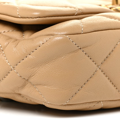 Chanel Goatskin Quilted Chanel 19 Waist Bag Dark Beige 4 of 11