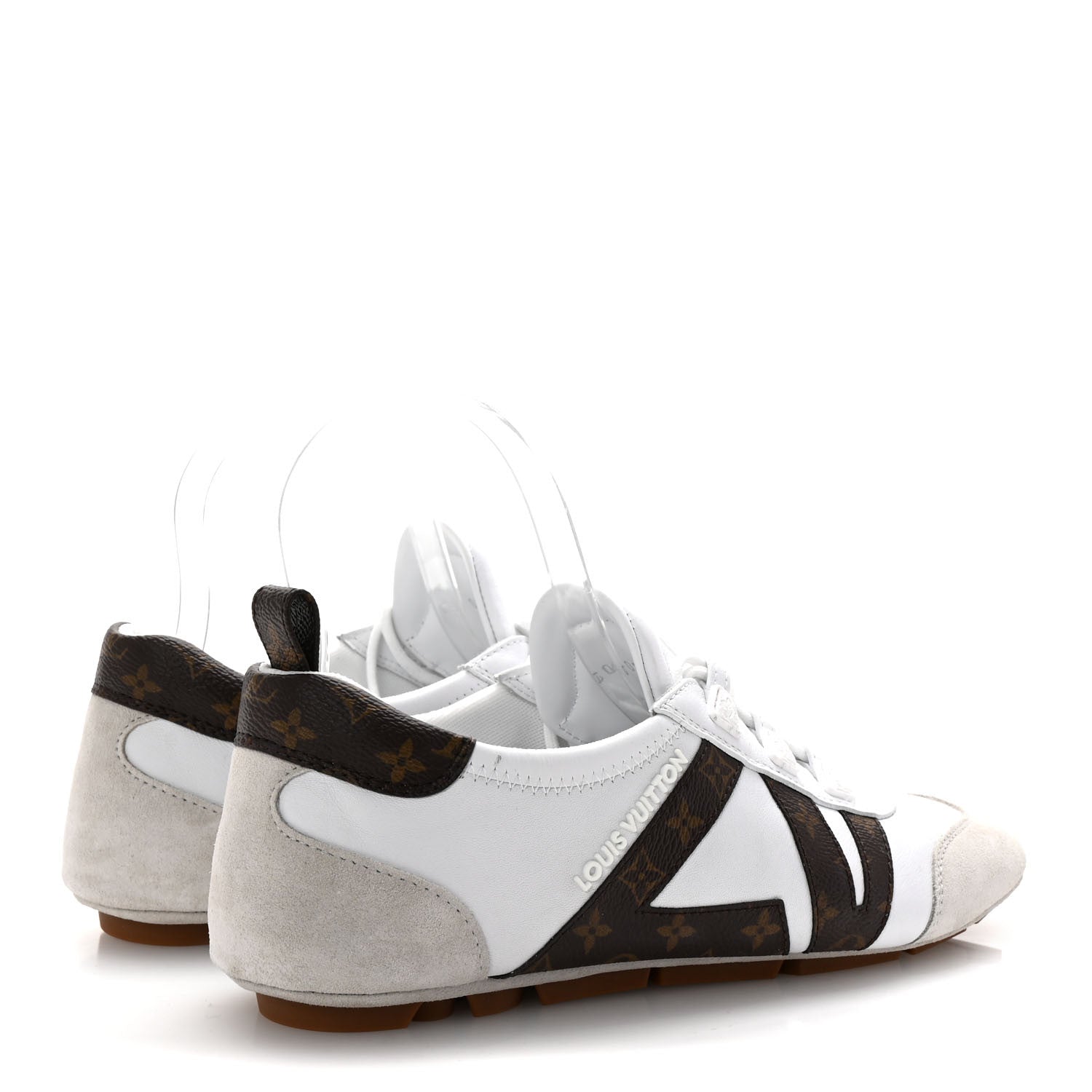 Louis Vuitton Monogram Calfskin Womens LV Sneakerina 38 White 5 of 10
