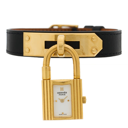 Hermes Stainless Steel Barenia 20mm Kelly Cadena Quartz Watch Noir 2 of 5