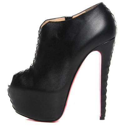 Christian Louboutin Kid Recouzetta 160 Booties 40 Black 1 of 5