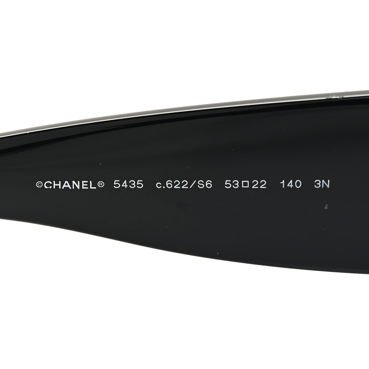 Chanel Acetate Rectangle Sunglasses 5435 Black 5 of 8