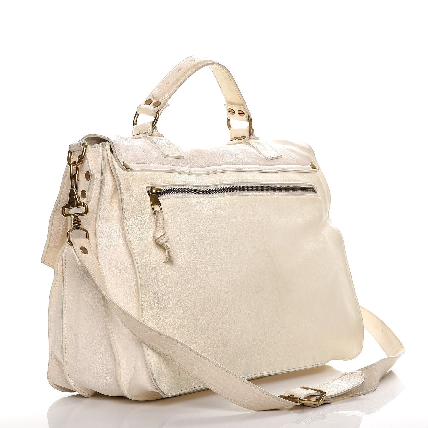 Lambskin Large PS1 Satchel Ivory