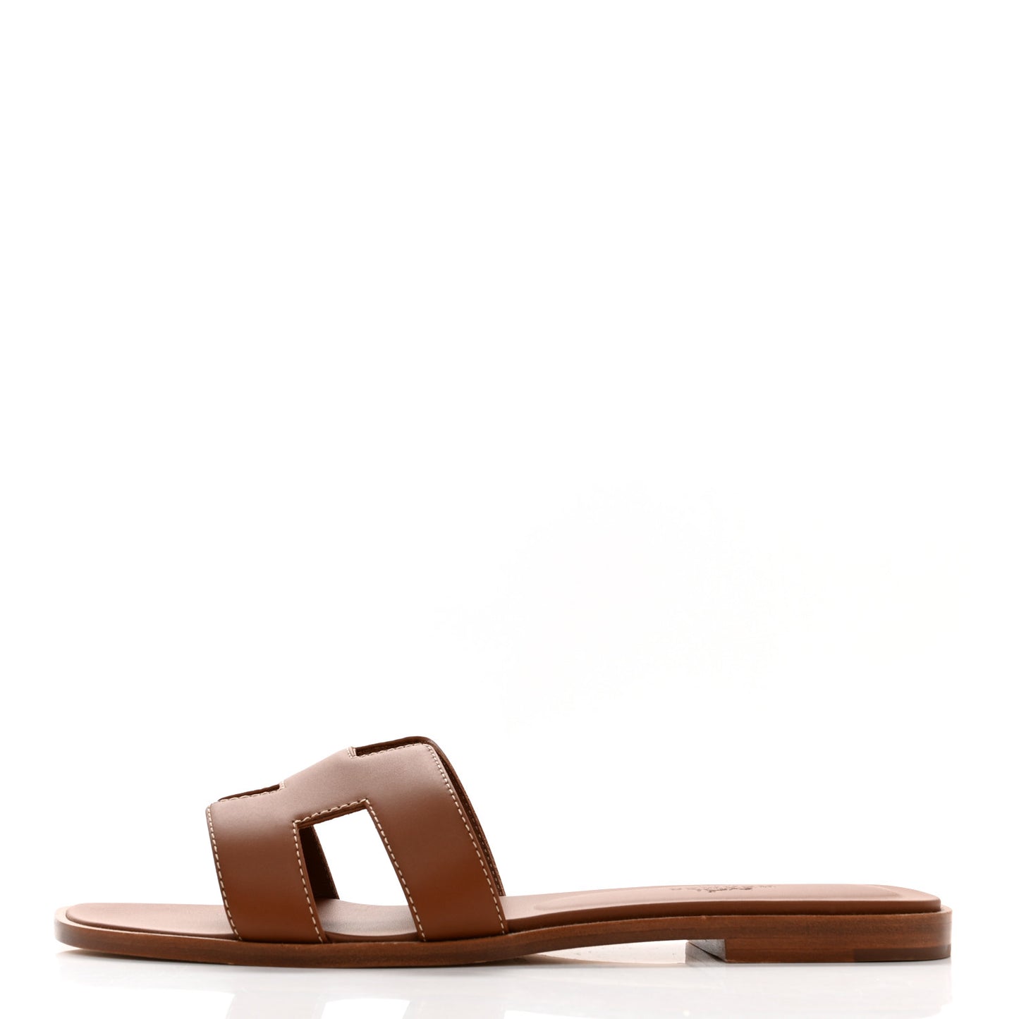 Box Calfskin Oran Sandals 38.5 Gold