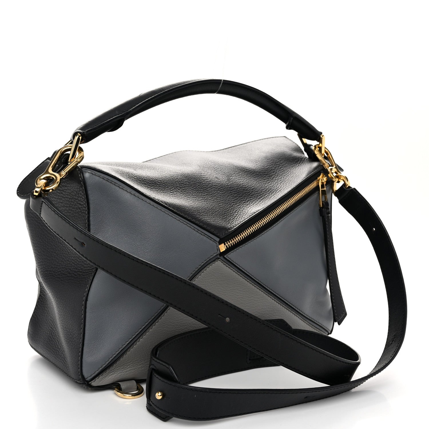 Loewe Calfskin Medium Puzzle Bag Grey Multito 3 of 12