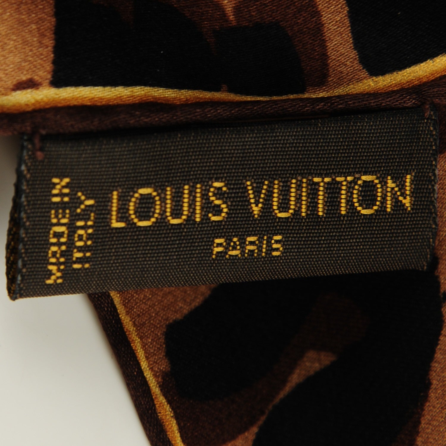 Louis Vuitton Silk Leopard and Monogram Square Scarf 3 of 4
