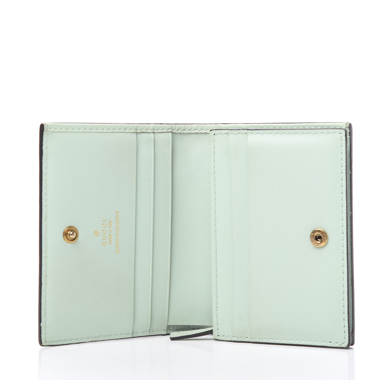 Gucci Guccissima Signature Crystal Cat Card Case Wallet Mint 4 of 9