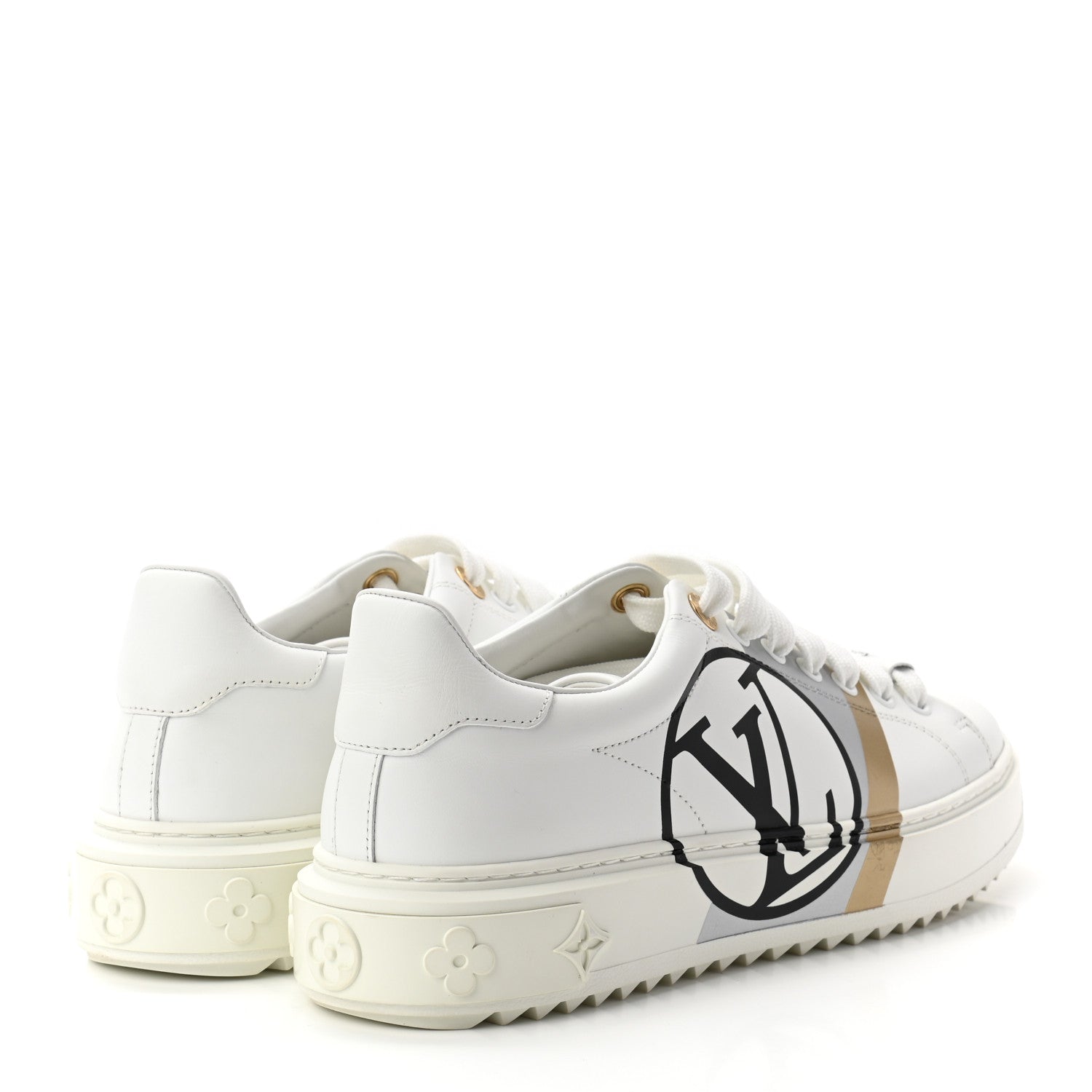Louis Vuitton Calfskin Time Out Sneakers 39 White 4 of 8