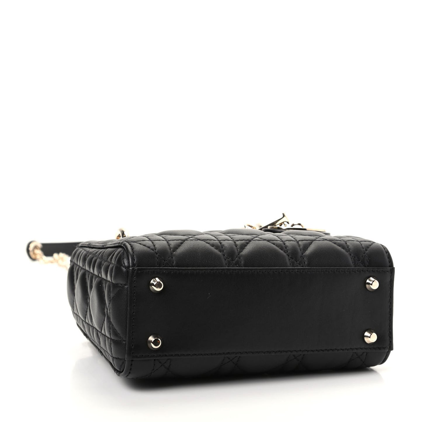 Lambskin Cannage Mini Lady Dior Black