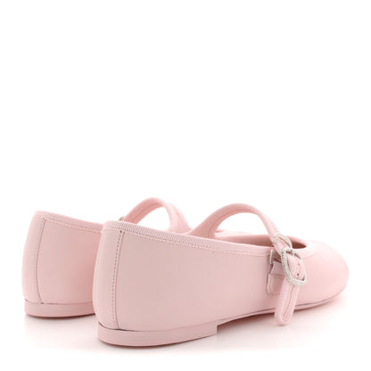 Chanel Lambskin Mary Jane Flats 38 Light Pink 5 of 10