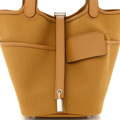 Hermes Toile Goeland Swift Cargo Picotin Lock 18 Sesame 8 of 11